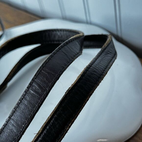 Vintage Ralph Lauren Houndstooth Tan Brown Leather Tote Shoulder Bag RLL Y2K - Picture 9 of 16